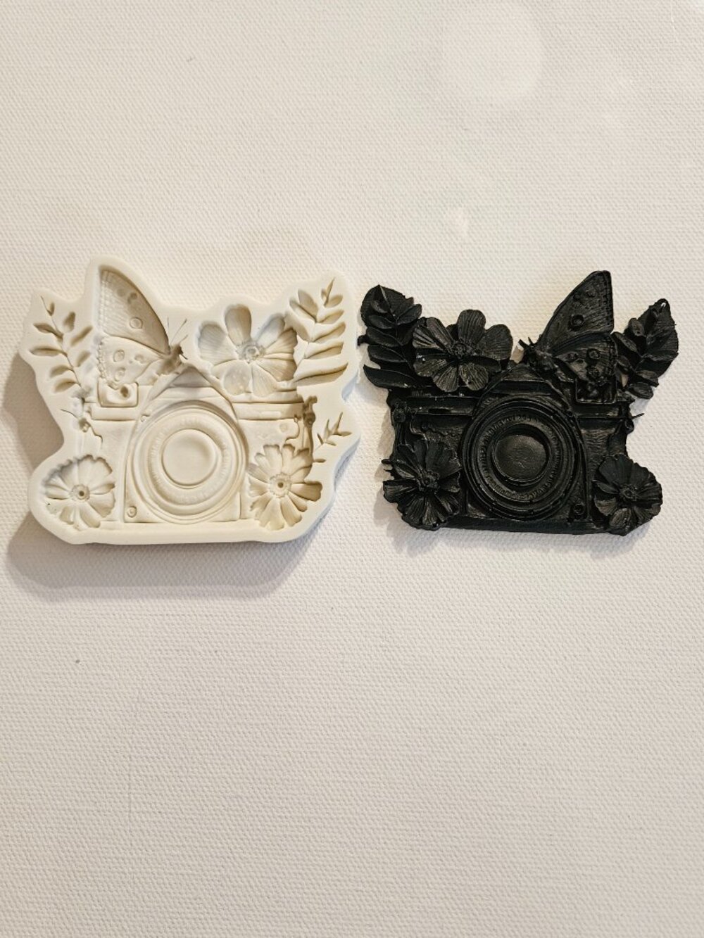 Elegant Floral Camera Silicone Mold